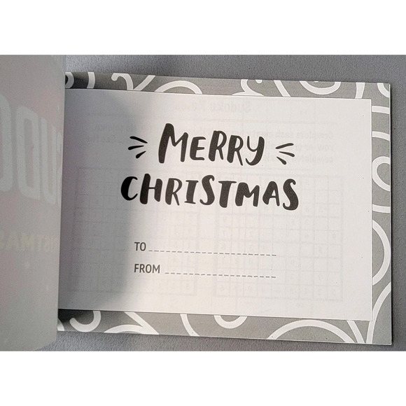 Stocking Stuffers for Men Christmas Sudoku Puzzles Book Paperback Unused - Picture 2 of 12